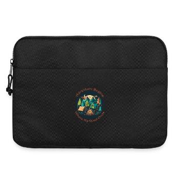 Adventure begins at the end of the path - Laptop bag 15" - black - Front