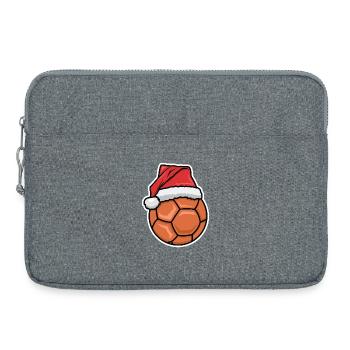 Drôle de Noël Handball - Sacoche pour ordinateur portable 15 pouces - gris chiné - Devant