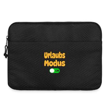 Urlaubsmodus An Lustiges Ferien Schalter T-Shirt - Laptoptasche 15" - Schwarz - Vorne