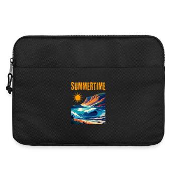Summertime - beautiful summer design - Laptop bag 15" - black - Front