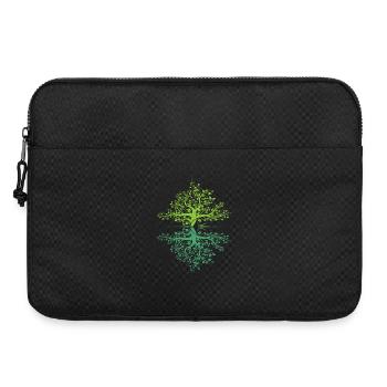 Baum Spiegelung Wald Natur Schutz Outdoor Logo - Laptoptasche 15" - Schwarz - Vorne