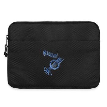 Musicien guitare - Sacoche pour ordinateur portable 15 pouces - noir - Devant