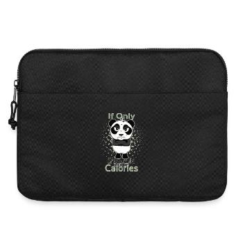 Sarcasm burned calories funny panda - Laptop bag 15" - black - Front