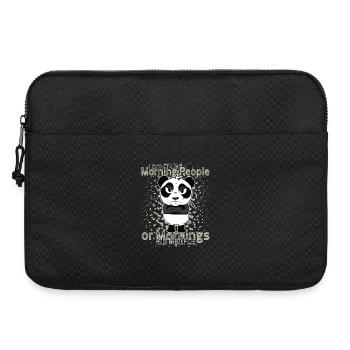 Don’t Like Mornings – Grumpy Panda Humor - Sacoche pour ordinateur portable 15 pouces - noir - Devant