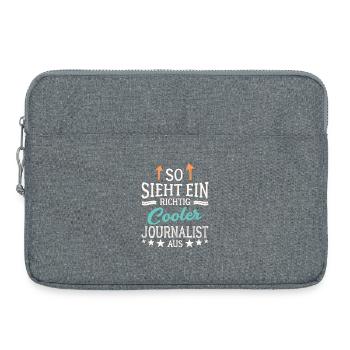 So sieht ein richtig cooler Journalist aus Presse - Laptoptasche 15" - Grau meliert - Vorne
