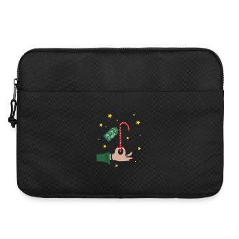 Merry and bright - Christmas Gift Candy Cane - Laptop bag 15" - black - Front