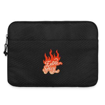 Extra Spicy – Typographie enflammée - Sacoche pour ordinateur portable 15 pouces - noir - Devant
