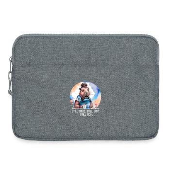 Still Tired. Still Soft. Still Mom. New Mom Design - Laptoptasche 15" - Grau meliert - Vorne