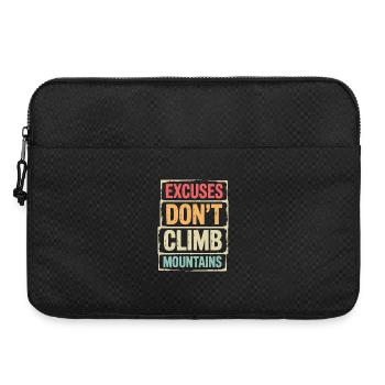 Berge - Ausreden besteigen keine Berge - Laptoptasche 15" - Schwarz - Vorne
