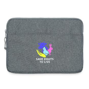 same rights to live - Laptoptasche 15" - Grau meliert - Vorne