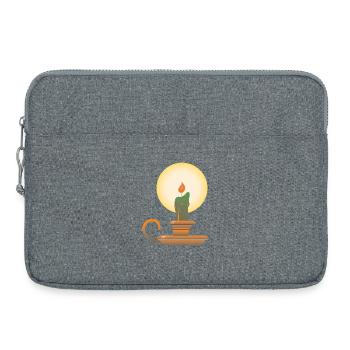Candlestick | candlestick public Domain graphic - Laptop bag 15" - heather grey - Front