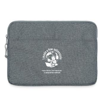 Boomer Welt Verantwortung Baby T-Shirt - Laptoptasche 15" - Grau meliert - Vorne