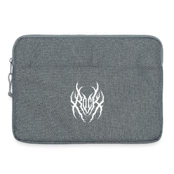 Rock Word in Black Metal Style - Sacoche pour ordinateur portable 15 pouces - gris chiné - Devant