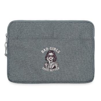 Bad Girls Taste Better Tattooed Girls B - Laptop bag 15" - heather grey - Front