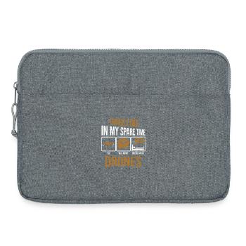 Things I do in my spare time drones drone pilot - Laptop bag 15" - heather grey - Front