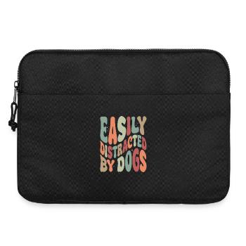 Easily Disctracted By Dogs - Laptoptasche 15" - Schwarz - Vorne