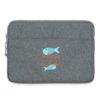 Let's get to the bottom of things - Laptop bag 15" - heather grey - Front