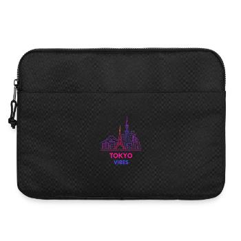 Tokio Vibes Neon Skyline - Laptoptasche 15" - Schwarz - Vorne