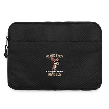 Dog No Time Girls Saying Dog Owner Breeder - Laptop bag 15" - black - Front