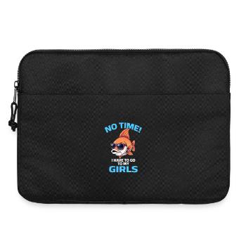 Fish Cool Saying Angler Aquarian Girls - Laptop bag 15" - black - Front