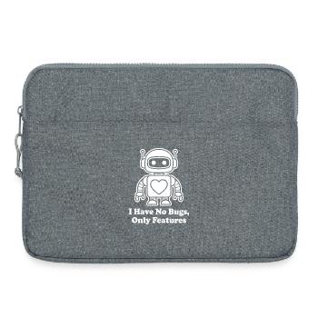 Herzroboter Nur Features - Laptoptasche 15" - Grau meliert - Vorne