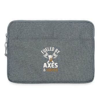 Mythologie viking Valhalla guerrier hache dictons - Sacoche pour ordinateur portable 15 pouces - gris chiné - Devant
