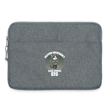 Guten Morgen ganz dünnes Eis - Laptoptasche 15" - Grau meliert - Vorne