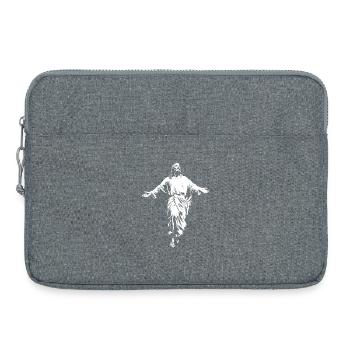 Jesus Christ Christian God - Laptop bag 15" - heather grey - Front