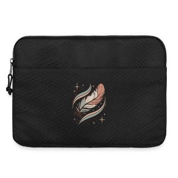 Boho Seele Feder - Laptoptasche 15" - Schwarz - Vorne