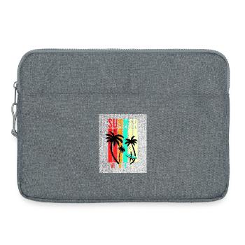 Summer Vibez - Laptoptasche 15" - Grau meliert - Vorne