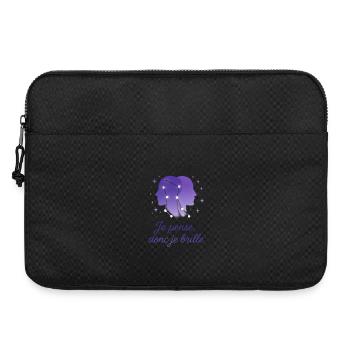 Signe astrologique des Gémeaux - Astrologie - Sacoche pour ordinateur portable 15 pouces - noir - Devant
