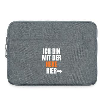 I'm with the witch here - Laptop bag 15" - heather grey - Front