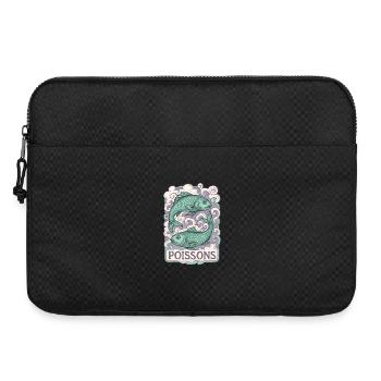 Signe astrologique du Poissons - Astrologie - Sacoche pour ordinateur portable 15 pouces - noir - Devant