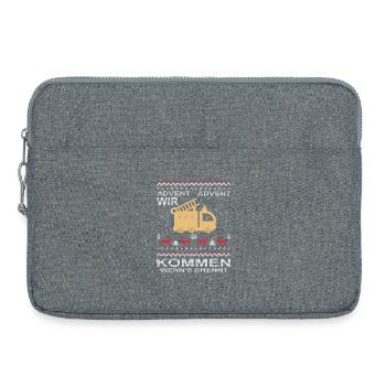  Feuerwehr Advent Weihnachten - Laptoptasche 15" - Grau meliert - Vorne