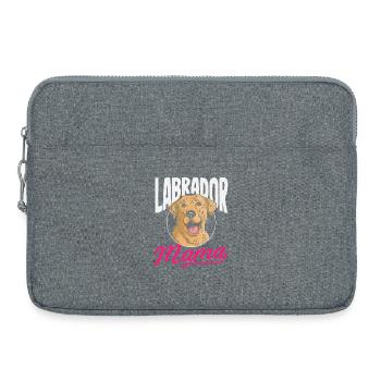 Labrador Tricks - Laptop bag 15" - heather grey - Front