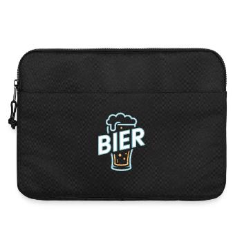 Bier - Cool Beer Logo - Laptop bag 15" - black - Front