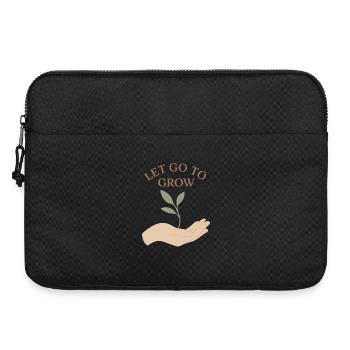 Let Go To Grow - Laptop bag 15" - black - Front