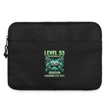 53. Geburtstag Mann Level 53 Gamer lustig Geschenk - Laptoptasche 15" - Schwarz - Vorne