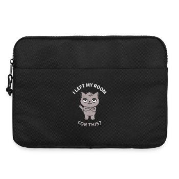 Ich habe mein Zimmer dafür verlassen? - Laptoptasche 15" - Schwarz - Vorne