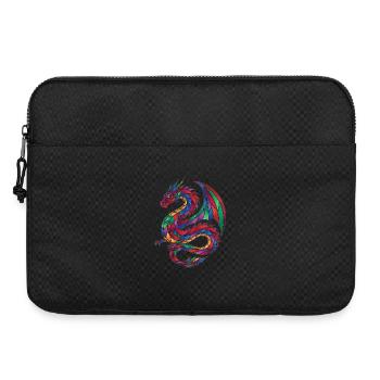 Stained Glass Dragon Mosaic Fantasy - Laptop bag 15" - black - Front