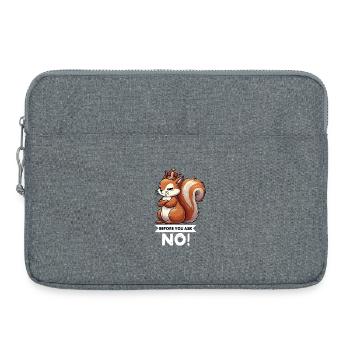 Before You Ask Eichhörnchen Eichhorn Nagetier  - Laptoptasche 15" - Grau meliert - Vorne