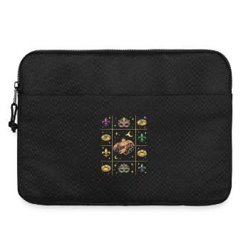 Crawdaddy Carnival Mardi Gras - Laptop bag 15" - black - Front