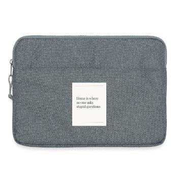 Home No questions asked - Laptop bag 15" - heather grey - Front