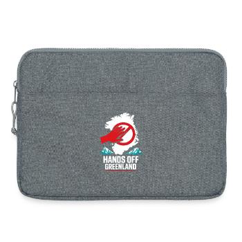 Hände Weg Grönland Lustiges Geschenk - Laptoptasche 15" - Grau meliert - Vorne