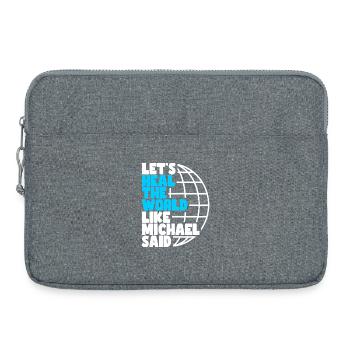 Heal The World - Laptop bag 15" - heather grey - Front