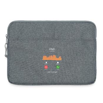L’Utah appelle l’appel entrant drôle d’art de la nature - Sacoche pour ordinateur portable 15 pouces - gris chiné - Devant