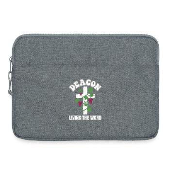 Church Religious Deacon Cross Christian - Laptop bag 15" - heather grey - Front