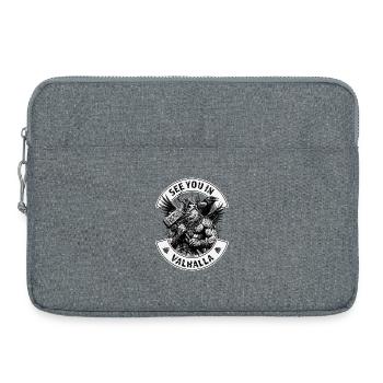 See you in Valhalla - Laptop bag 15" - heather grey - Front