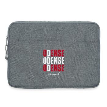 Odense im Herzen, Dänemark heute - Laptoptasche 15" - Grau meliert - Vorne