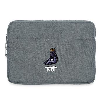 Before You Ask Cane Corso Cane Corsos Corso halter - Laptop bag 15" - heather grey - Front